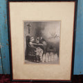 Lot 005 - "La Mère Bridon Va-T-En Enfer" (Mother Bridon Goes To Hell), Antique Satirical Lithograph By Honoré Daumier (1808-1879), An Old Woman Imagines Her Death And Descent Into Hell