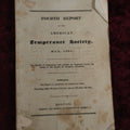 Lot 135 - Fourth Report Of The American Temperance Society, May 1831 Antique Booklet, Boston