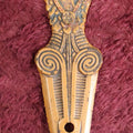 Lot 036 - Antique Native American Chief Head Cast Metal Letter Opener With Snake Motif