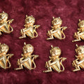Lot 083 - Eight Vintage Brass Little Devil "Hot Stuff" Pinback Pins, Brooches Grouping (Group #4)
