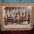 Lot 119 - Large Boarded Photograph Of Wesleyan University Glee And Mandolin Club, Photographed By Willis, Middletown, Connecticut, Note Break In Board