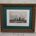 Lot 031 - Antique Framed Engraving Print Of Stonehenge, Published By Hermann J. Meyer, New York, Original By Carl Reiss, No Glass In Frame, Note Moisture Damage