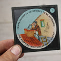 Lot 045 - Single Antique Magic Lantern Slide, Comic White Washer Image