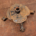 Lot 080 - Antique Cast Iron "Woman's Relief Corps" W.R.C. Flag Pole Stand, Official Women's Auxiliary The G.A.R. Grand Army Of The Republic, Civil War Union Veterans, "Loyalty, Fraternity, Charity"