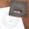 Lot 109 - Single Antique Print Block Letterpress, Good Luck Brand