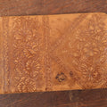 Lot 138 - Antique Victorian Autograph Album, Light Brown Leather Cover With Embossed Flowers, Contains Doodles, Circa 1880s