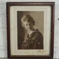 Lot 065 - Antique Photo Of Pretty Young Woman In Navy Sailor's Outfit, Sticker Identifies Her As Mary Kelley, 1917