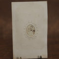 Lot 023 - Antique Gem Sized Carte De Visite C.D.V. Photo Of Mercy Lavinia Warren Stratton, Little Person, Wife Of General Tom Thumb, Sideshow Performer, With Child, In C.D.V. Sized Paper Mat
