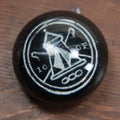 Lot 047 - Vintage I.O.O.F. Odd Fellows Glass Paperweight With Tent, Crossed Staffs, Three Links, Friendship, Love, And Truth, F.L.T., Note Scuffs