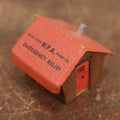 Lot 059 - Vintage Depression Era Men And Women's Bathroom Wooden Match Safe, Built With W.P.A. Funds For Emergency Relief, Made By The Icon Company, Hollywood