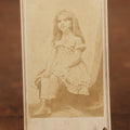 Lot 023 - Antique C.D.V. Photograph Of Young Bearded Girl, Sideshow Performer, Unknown Name, By E & H.T. Anthony Photographers, Broadway, New York