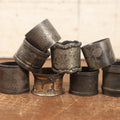 Lot 046 - Grouping Of Eight Antique And Vintage Silverplate Napkin Rings, Ornate Designs, Florals, Monograms, And More, One From U.S. Capitol