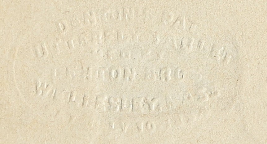Lot 037 - Antique Aloeides "Copper" Butterfly Variety Slabbed Preparation, Denton Bros Patented Butterfly Tablet, Wellesley, Massachusetts, Copyright 1894 - 1-5/8" x 1-1/4" 
