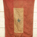 Lot 006 - Early 20th Century Blue Star Service Flag, Machine-Sewn, Hand Crafted, Stitched Together Panels And Star, 31-1/4" x 20-3/4"