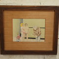 Lot 027 - Vintage Outsider Art Original Caricature Featuring Naked Man With Rocket In Crotch, A Lecherous Albert Einstein, A Blow Up Doll, And More, Titled "Who's Bang Is Bigger?" Signed P. Curran, 1982