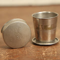 Lot 082 - Antique K.S.S. Monogram Cyclist Cup, Patented 1897, Collapsible Travel Cup