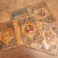 Lot 088 - Grouping Of Three Leather Book Dust Covers Including Dante Alighieri