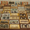 Lot 104 - Grouping Of 40+ Antique Landmark And Travel Stereo Cards, Many Showing Castles, Artwork, Architecture, And More