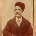 Lot 107 - Single Antique Tintype Photograph Of A Man With A Large Mustache, Black Hat
