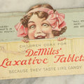 Lot 064 - Single Antique Trade Card, Mechanical Paper, Little Girl, Dr Miles' Laxative Tablets,