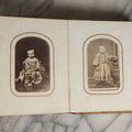 Lot 025 - Antique Tintype And Carte De Visite C.D.V. Victorian Photo Album Containing 33 C.D.V. Photos, 11 Tintypes, And Portraits Of George And Martha Washington, Hidden Mother
