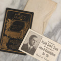 Lot 061 - Three Piece Antique Ephemera Grouping Including Henry G. Trask Memorial Death Cabinet Card, Isaiah Jack C. Trask Political Advertisement Postcard, And Pencil Sketch On Cabinet Card Folder Of Woman