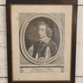 Lot 022 - Antique French Engraving Of Surgeon Phillipes Collot, "Stone Extractor," In Frame, 11" x 13-3/4"
