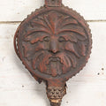 Lot 002 - Antique Decorative Carved Wooden Green Man Bellows, Non Functioning, For Display Only