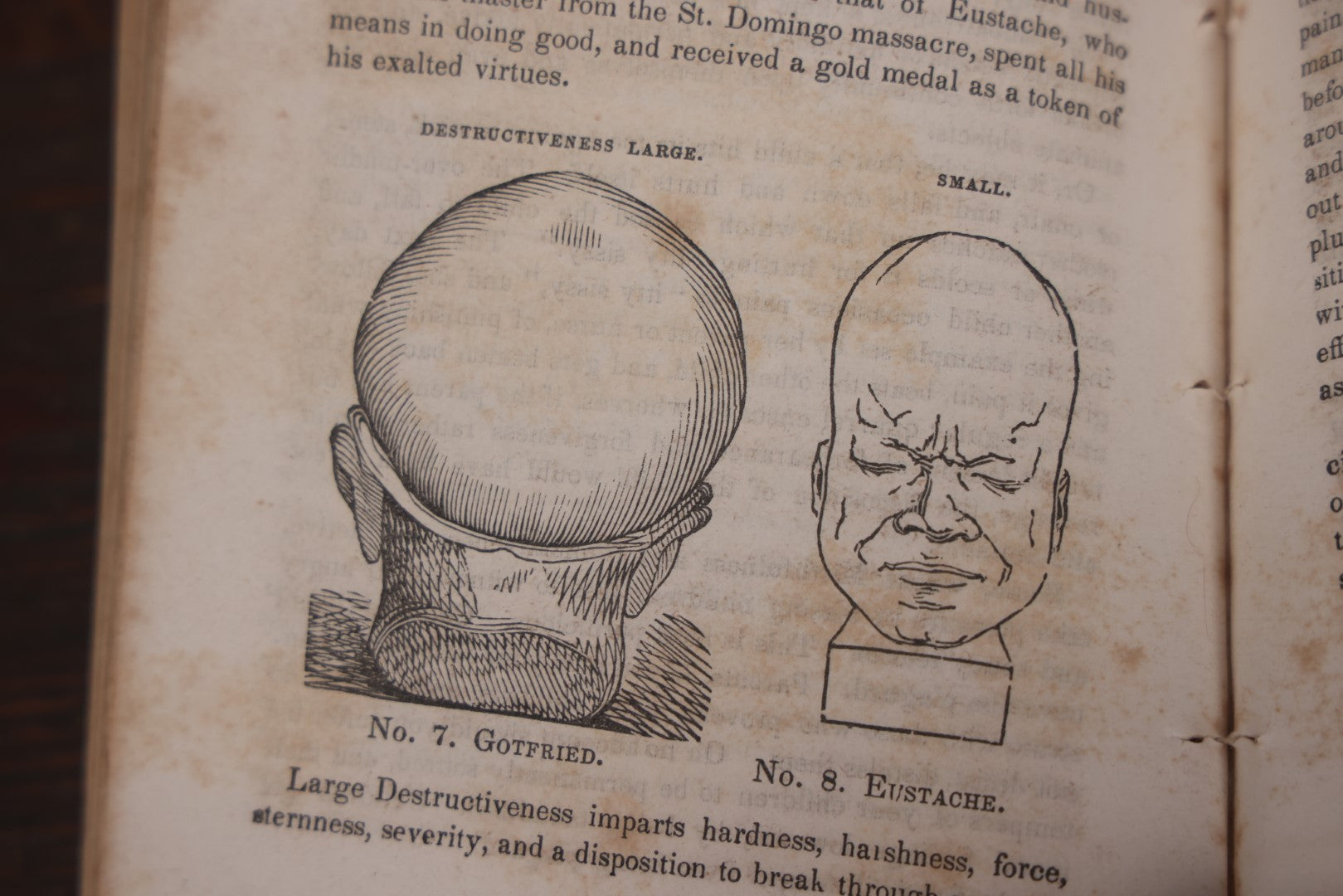 Lot 013 - "Self-Culture And Perfection Of Character" Antique Illustrated Phrenology Book By O.S. Fowler, New York, 1852