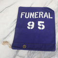Lot 085 - Vintage Blue Funeral "95" Street Side Parking Meter Cover With Grommet, Rope