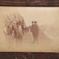 Lot 103 - Antique Cabinet Card Photo, The Barwells Ferry Disaster, Wednesday April 7th, 1886, Photographed By A. Smedley, Greenfield, Massachusetts, Rail Road Accident