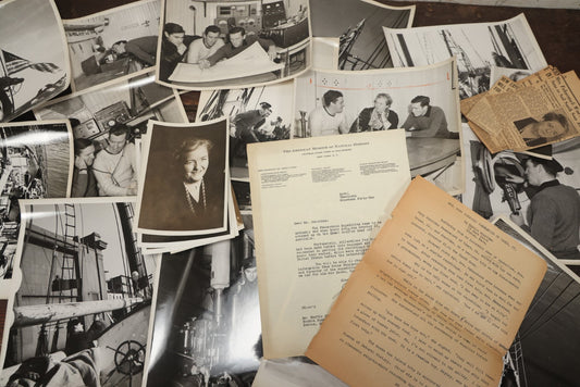 Lot 007 - Vintage Archival Photo And Ephemera Lot Relating To The Fahnestock Expedition, American Museum Of Natural History, South Pacific Exploration, Ship Director Ii, See Notes