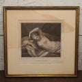 Lot 034 - Antique Nude Engraving Print, "A Nymph Asleep" After Giovanni Battista Cipriani (Italian, 1727-1785), Engraved By Pietro Bettelini, Dated 1756 By Torre & Co., No Glass In Frame, 17.5" x 16.5"