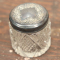 Lot 052 - Antique Art Nouveau Repousse Dresser Box With Sterling Silver Lid, Geometric Design, Hallmarked