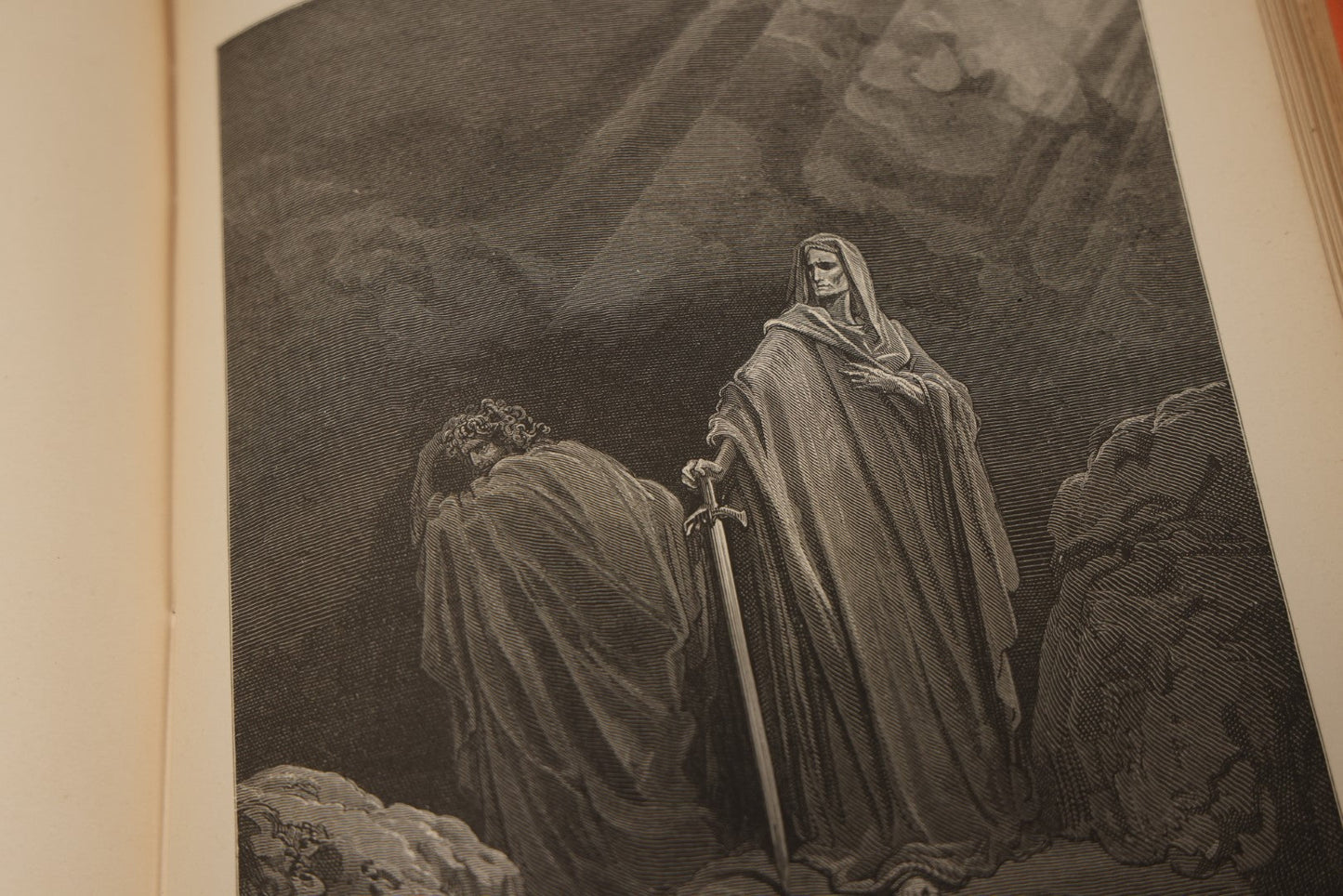 Lot 081 - John Milton'S "Paradise Lost" Antique Book Illustrated By Gustave Dore, Note Heavy Wear, Loose Pages