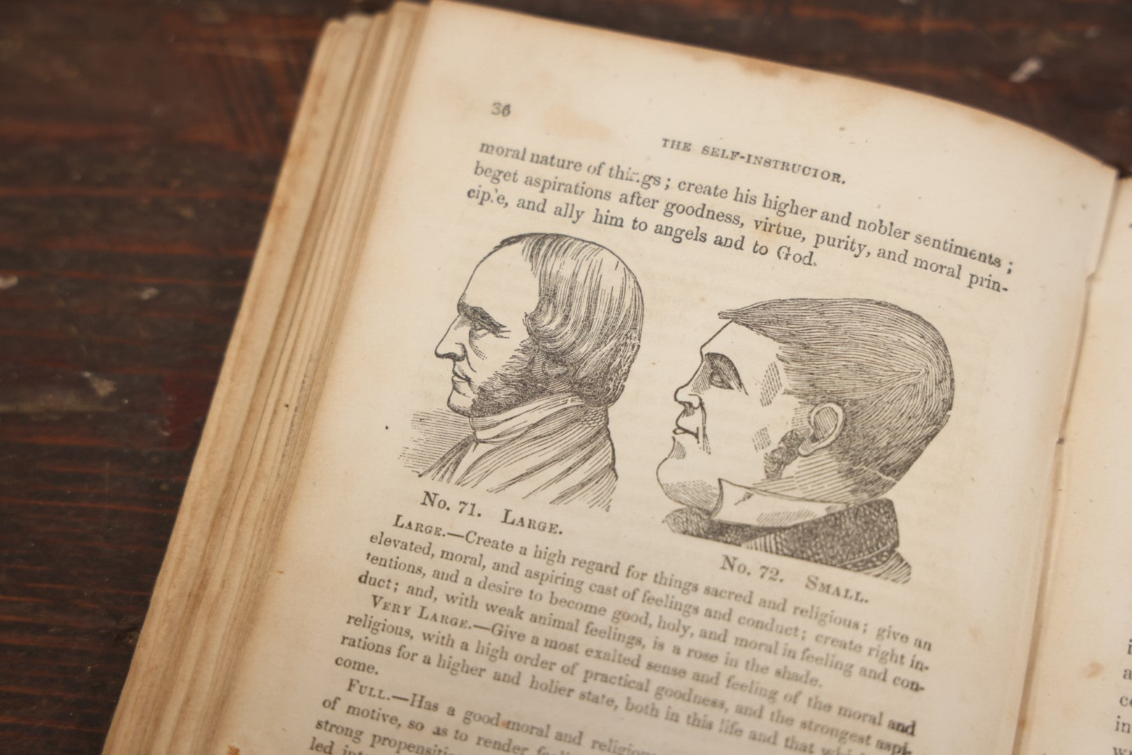 Lot 082 - "The Illustrated Self-Instructor In Phrenology And Physiology With 100 Engravings And A Chart Of The Character" Antique Book By O.S. And L.N. Fowler, 1854 Edition