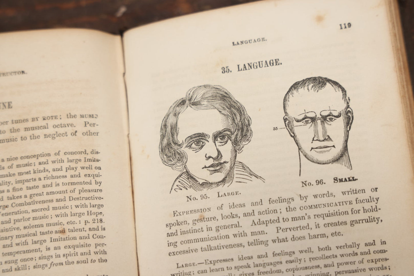 Lot 082 - "The Illustrated Self-Instructor In Phrenology And Physiology With 100 Engravings And A Chart Of The Character" Antique Book By O.S. And L.N. Fowler, 1854 Edition