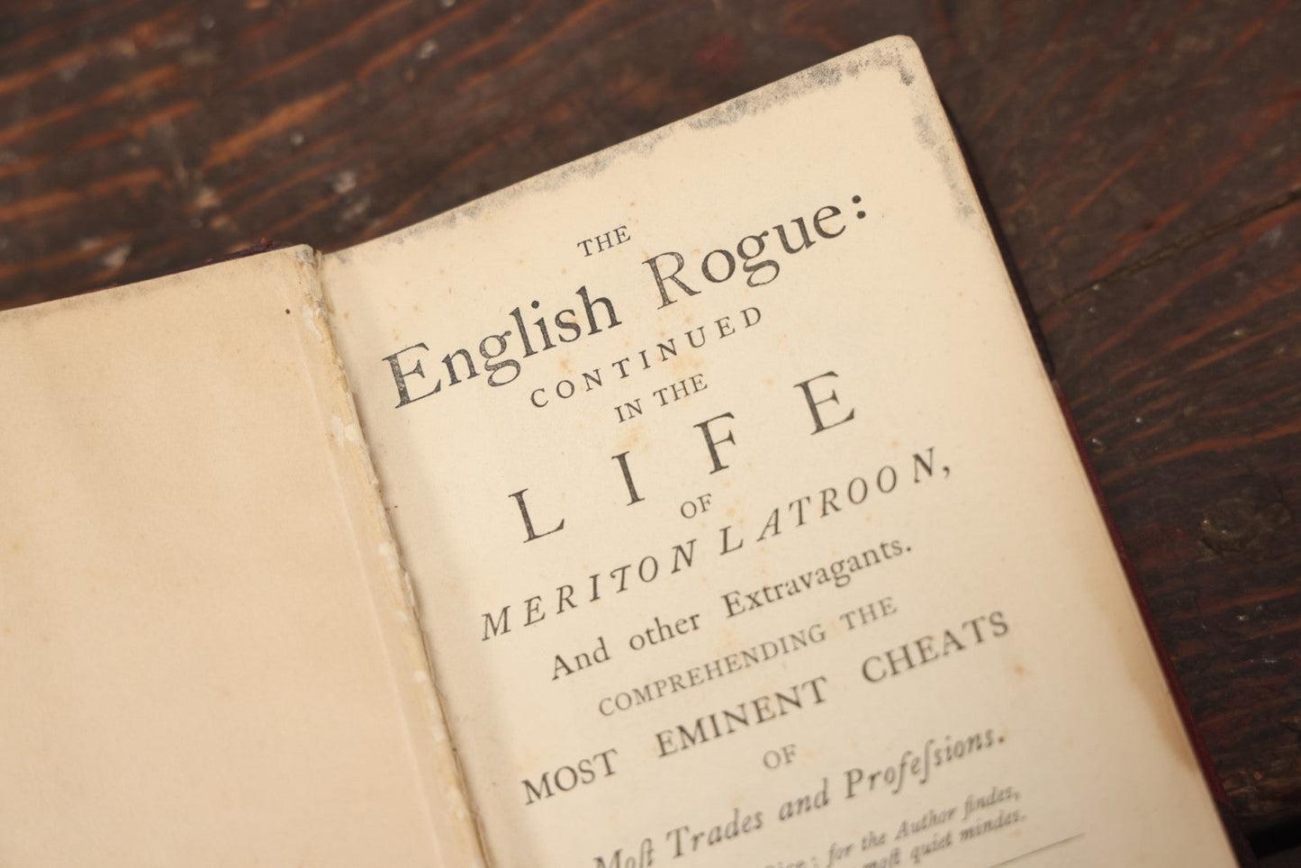 Lot 083 - "The English Rogue: Described In The Life Of Meriton Latroon [...] Being A Complete History Of The Eminent Cheats Of Both Sexes" Parts I And Ii, Late 19Th Century Facsimile Editions, By Richard Head