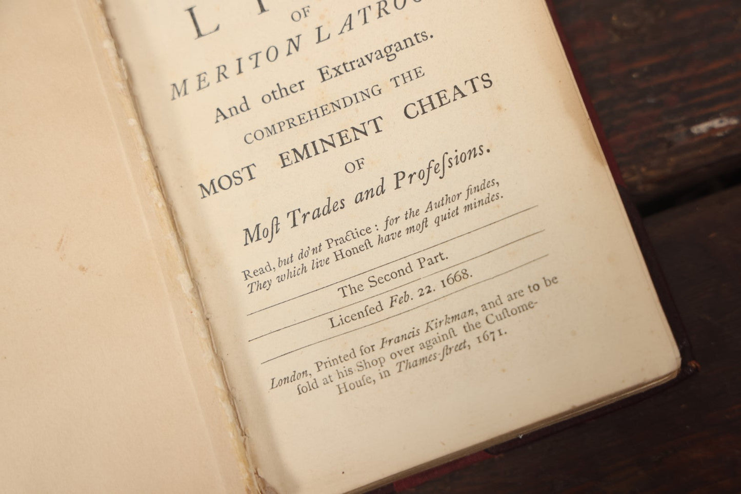 Lot 083 - "The English Rogue: Described In The Life Of Meriton Latroon [...] Being A Complete History Of The Eminent Cheats Of Both Sexes" Parts I And Ii, Late 19Th Century Facsimile Editions, By Richard Head