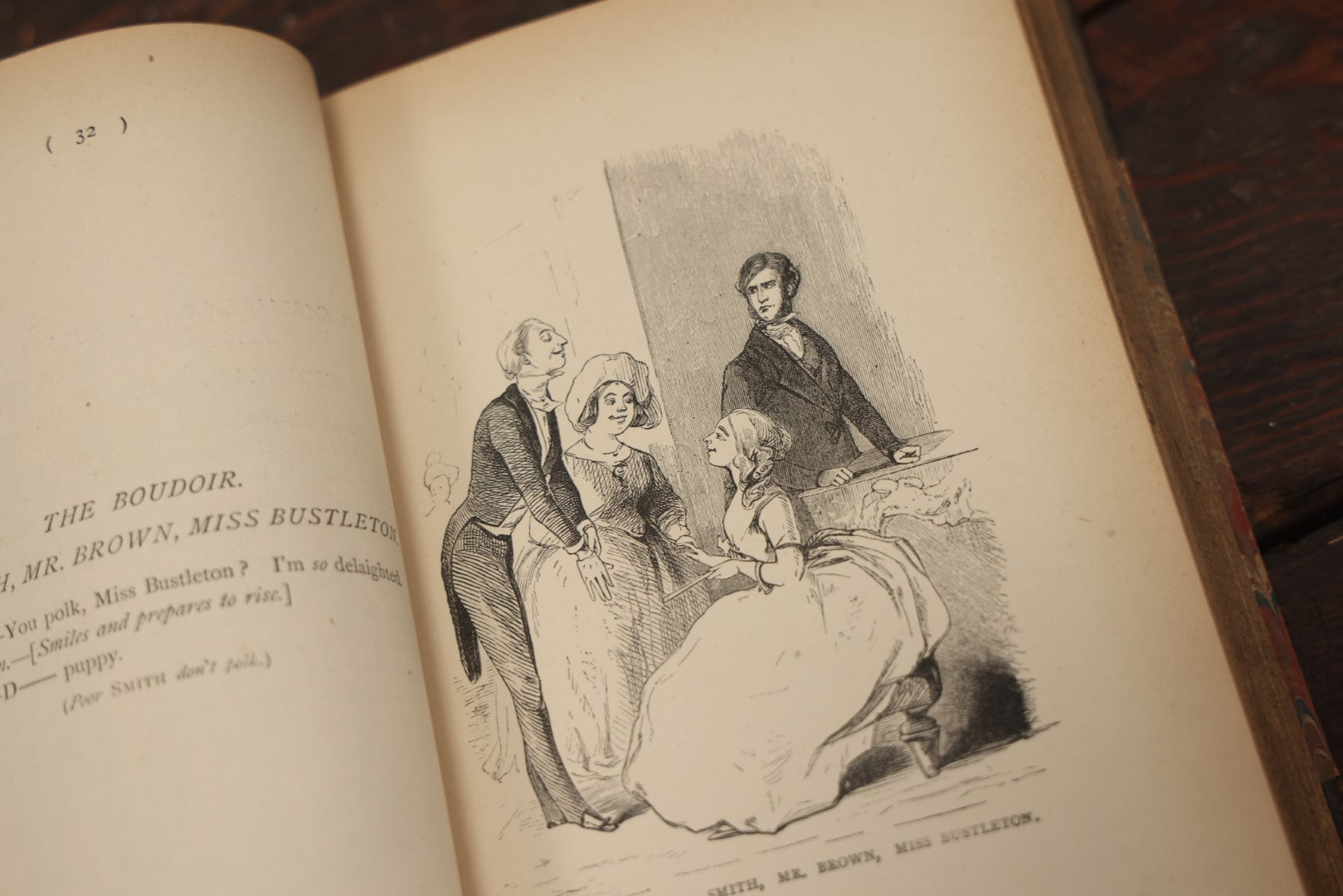 Lot 084 - "The Works Of William Makepeace Thackeray" Volume Ii, "The History Of Pendennis" And Volume  Xii, "The Christmas Books Of Mr. M.A. Titmarsh," Pair Of Antique Illustrated Books