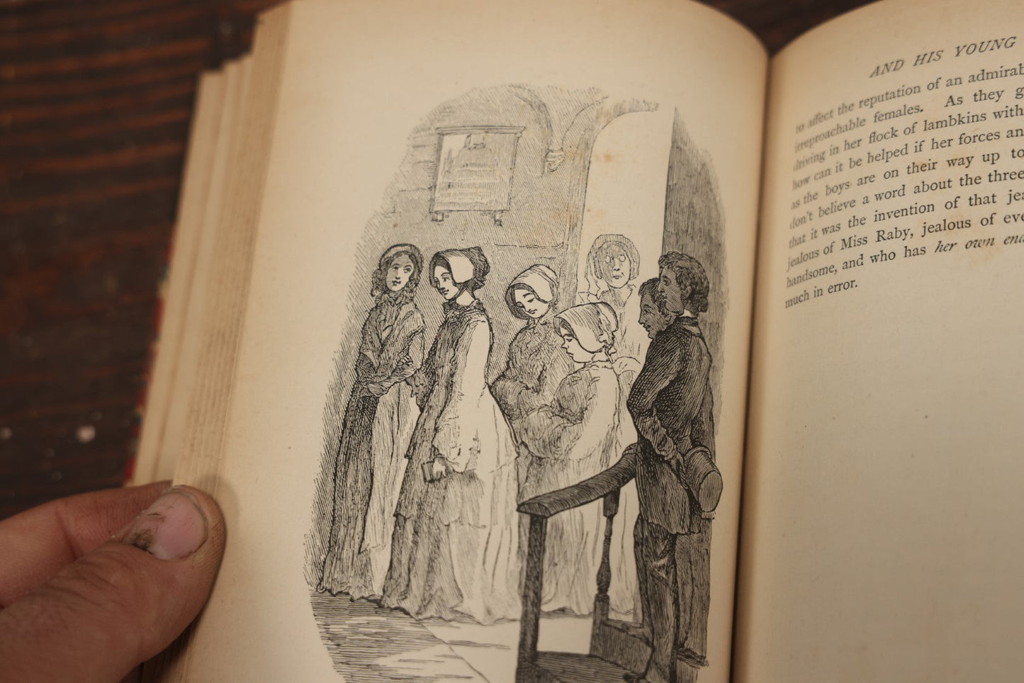 Lot 084 - "The Works Of William Makepeace Thackeray" Volume Ii, "The History Of Pendennis" And Volume  Xii, "The Christmas Books Of Mr. M.A. Titmarsh," Pair Of Antique Illustrated Books