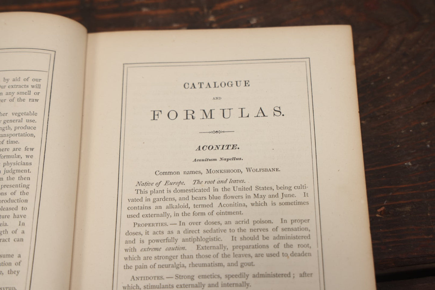 Lot 086 - Early Apothecary Catalogue Book, "Fluid And Solid Extracts, Concentrations And Officinal Pills, Prepared By Henry Thayer And Company, With Formulas" Cambridgeport, Massachusetts, 1866