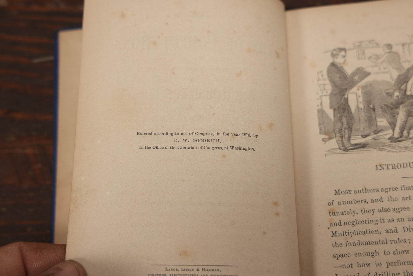 Lot 087 - "Goodrich'S Lightening Calculator:The Art Of Computation" Early Math Book With Perpetual Calendar, Lightning Graphics, Sparsely Illustrated, 1873