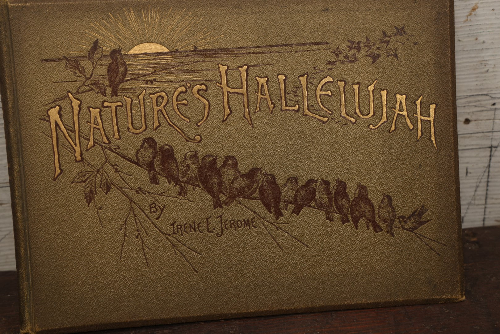 Lot 088 - "Nature'S Hallelujah" Antique Book Illustrated And Arranged By Irene E. Jerome, Profusely Illustrated With Engravings, Lee And Shepard Publishers, Boston, 1887