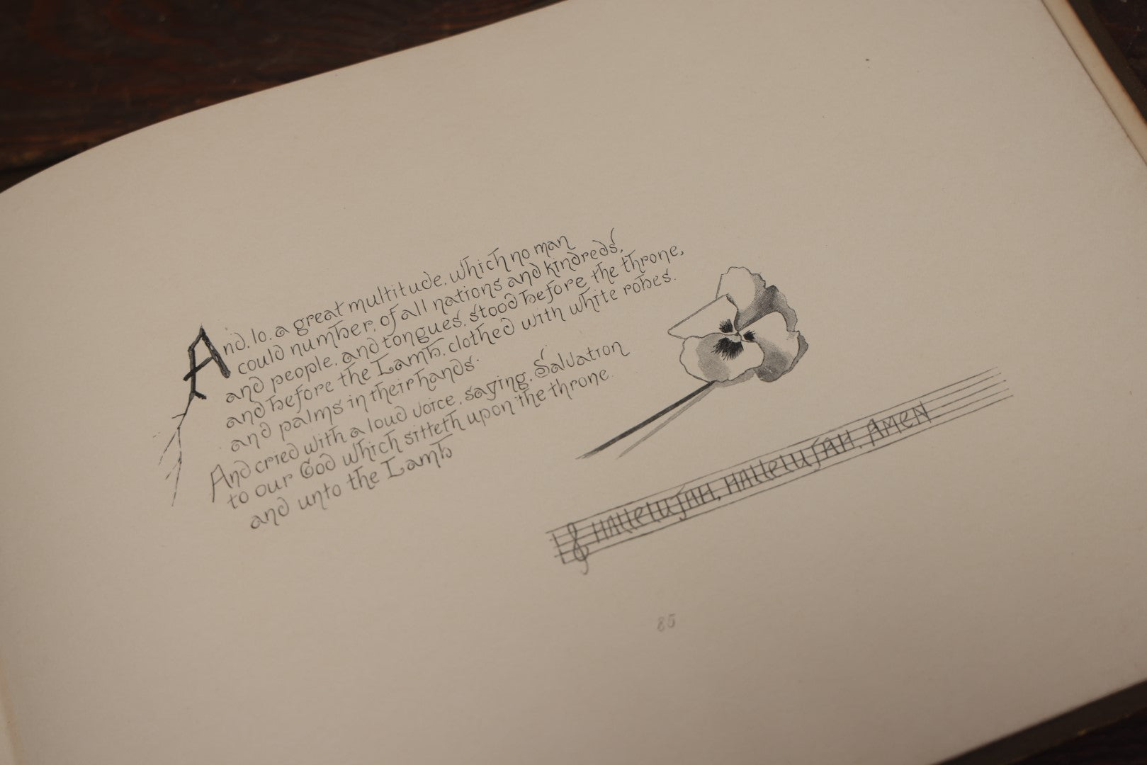 Lot 088 - "Nature'S Hallelujah" Antique Book Illustrated And Arranged By Irene E. Jerome, Profusely Illustrated With Engravings, Lee And Shepard Publishers, Boston, 1887