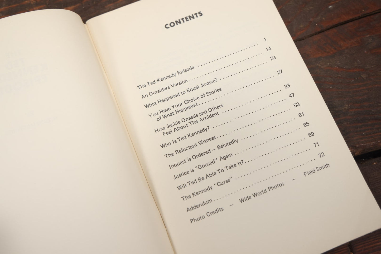Lot 093 - "The Ted Kennedy Episode" Vintage Booklet Zine By H. Don Hastings On The Chappaquiddick Incident, Death Of Mary Jo Kopechne, Copyright 1969, Reliable Press