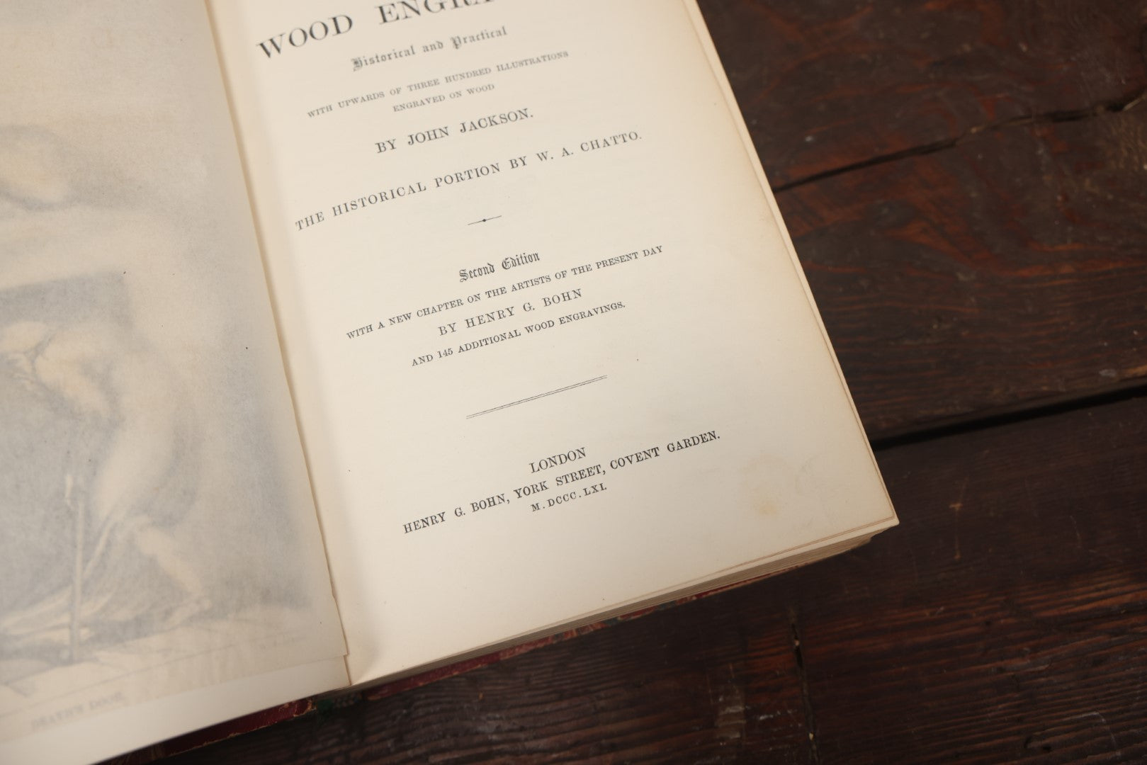 Lot 094 - "A Treatise On Wood Engraving" Antique Book On Engraving Artwork, With 300+ Illustrations, By John Jackson, Second Edition, 1861