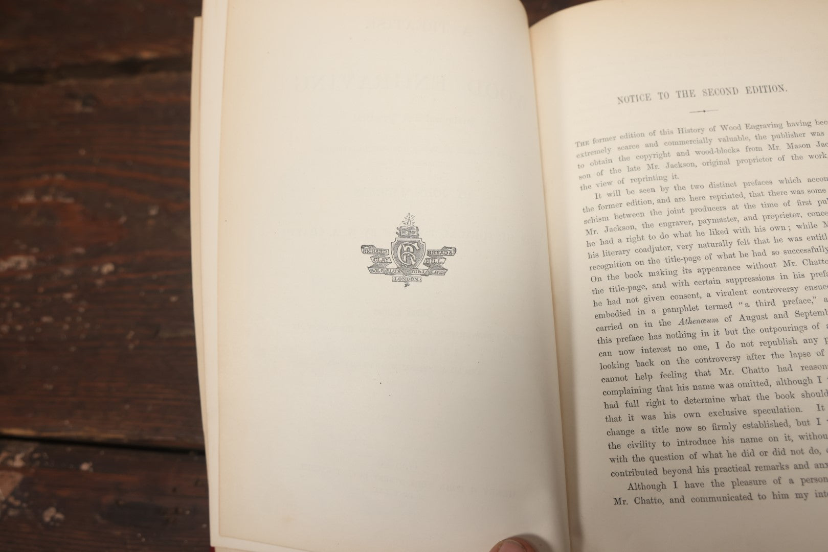 Lot 094 - "A Treatise On Wood Engraving" Antique Book On Engraving Artwork, With 300+ Illustrations, By John Jackson, Second Edition, 1861