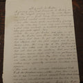 Lot 095 - Antique Ephemera Piece, "My Visit To Boston," Short Story Of Near Train Accident By Luly Lee Baker, Late 19th Century, Handwritten, East Somerville, Massachusetts