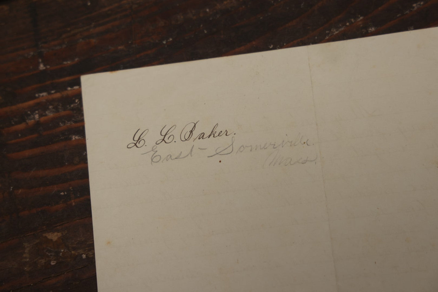 Lot 095 - Antique Ephemera Piece, "My Visit To Boston," Short Story Of Near Train Accident By Luly Lee Baker, Late 19Th Century, Handwritten, East Somerville, Massachusetts